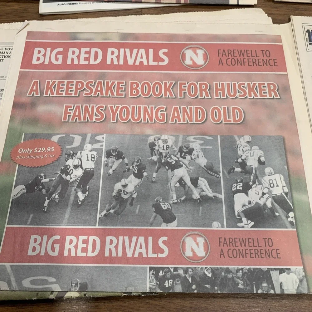 Rare Vintage 1994 Nebraska Football National Championship Lincoln Journal Star